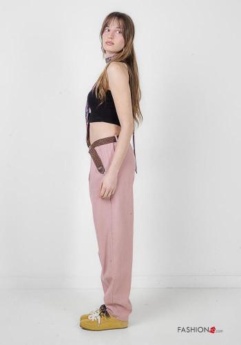 Pantalon en Coton avec ceinture - ph 3