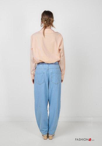 Chemise en Coton Imprimé à rayures avec élastique - ph 3