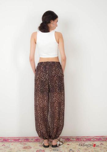 Pantalone Fantasia astratta con elastico - ph 4
