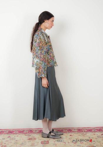 Floral Cotton Jacket with buttons - ph 3