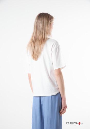 T-shirt em Algodão com laço - ph 4