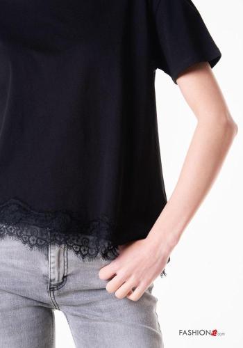 T-shirt in Cotone pizzo - ph 2