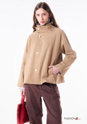 Abrigo largo de cuello alto con botones - ph 2