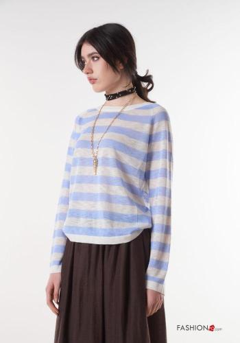 Maglietta a manica lunga in Cotone maniche lunghe Fantasia righe - ph 2