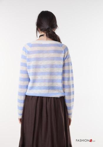 Maglietta a manica lunga in Cotone maniche lunghe Fantasia righe - ph 3