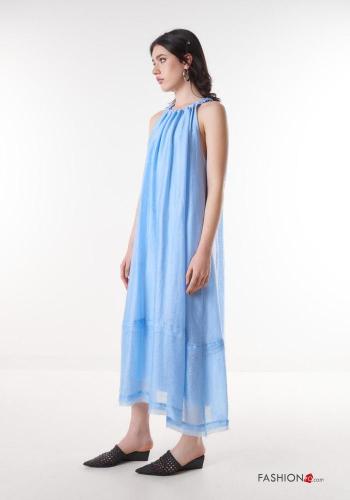 rückenfrei Kleid aus Leinen - ph 3