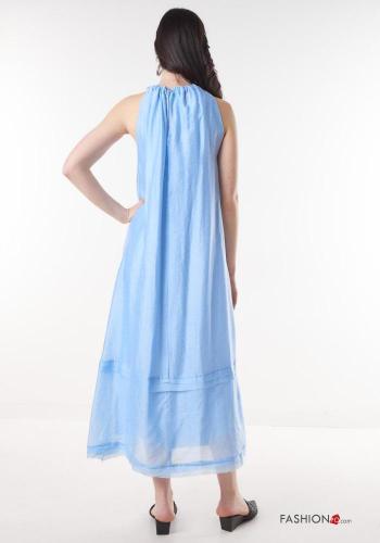 rückenfrei Kleid aus Leinen - ph 4