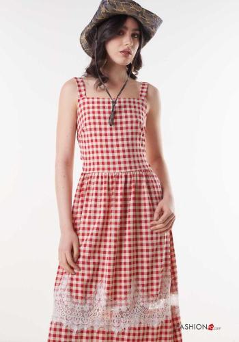 Vestido espalda descubierta Estampado Vichy - ph 2