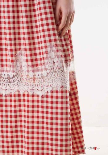 Vestido espalda descubierta Estampado Vichy - ph 3