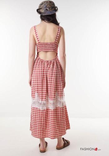 Vestido espalda descubierta Estampado Vichy - ph 5