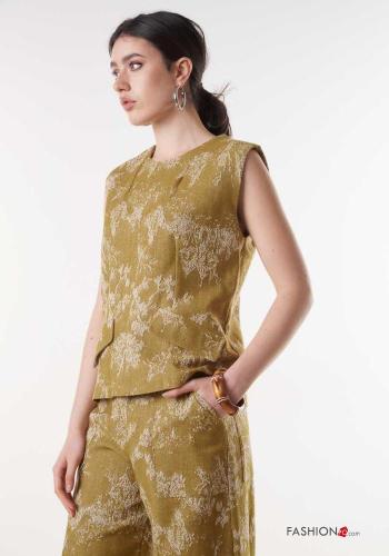 Top de Algodón sin mangas Patrón bordado - ph 2