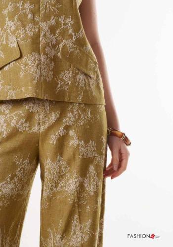 Pantalones de Algodón Patrón bordado - ph 2