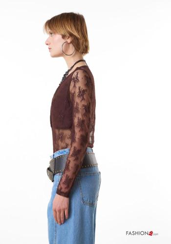 Body renda gola V - ph 2