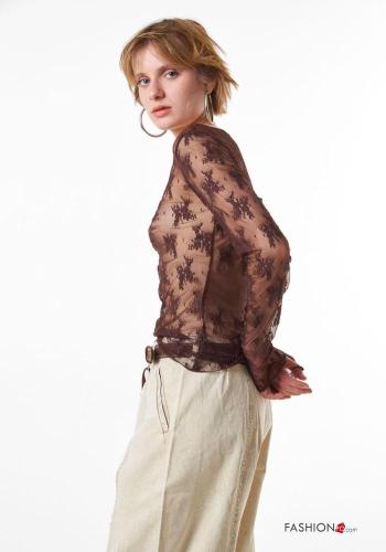 Camisola de mangas compridas renda - ph 2