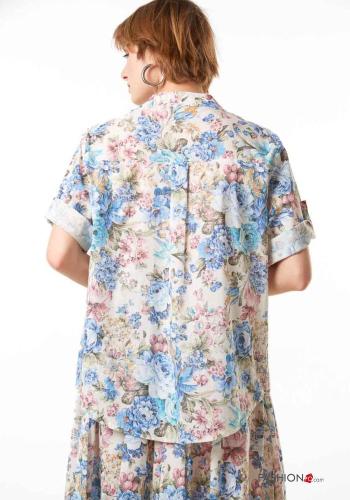 Chemise en Coton à Imprimé Floral - ph 3