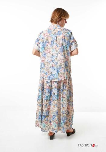 Gonna in Cotone Fantasia floreale - ph 3