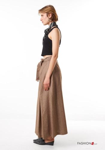 Linen Skirt with bow - ph 3
