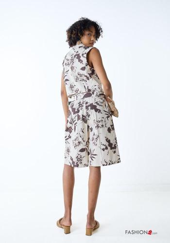 Shorts de Algodón Estampado Floral con cinturón - ph 3