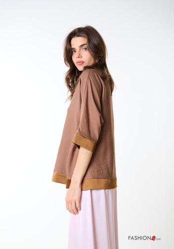 short sleeve Blouse with v-neck - ph 2