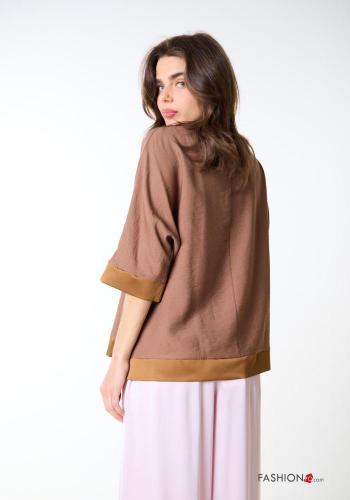 short sleeve Blouse with v-neck - ph 3