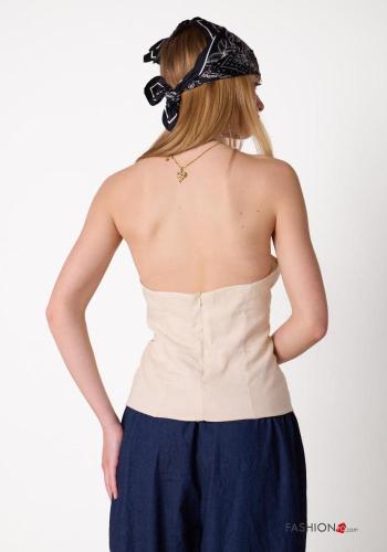 backless Linen Top - ph 4