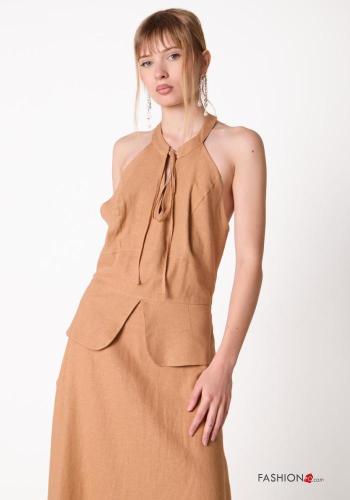 backless Linen Dress - ph 2
