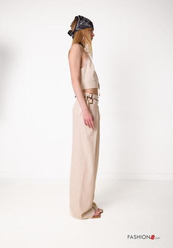 Linen Trousers with belt - ph 3
