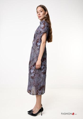 Blumenmuster Kleid aus Baumwolle - ph 3