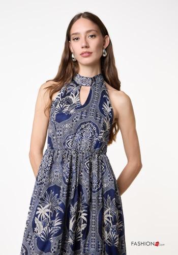 Blumenmuster Kleid aus Baumwolle - ph 2