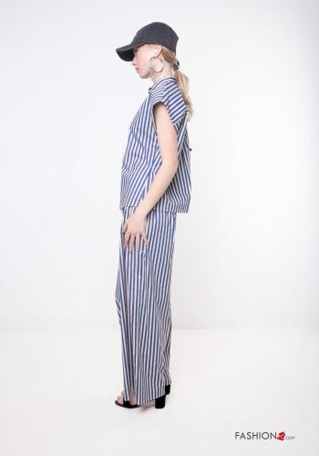 Pantalone in Cotone Fantasia righe - ph 2