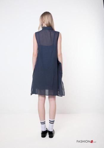 Abito in Cotone senza maniche con spacco - ph 3