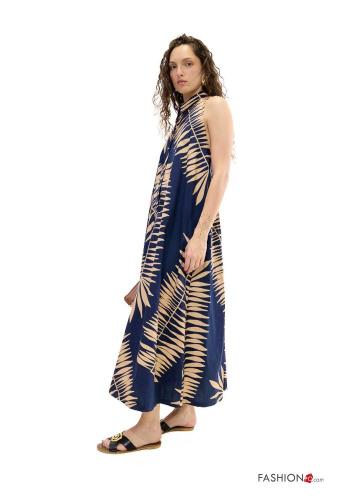 Floral sleeveless backless Cotton Dress - ph 3