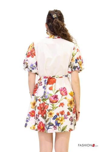 Abito in Cotone corto Fantasia floreale - ph 4