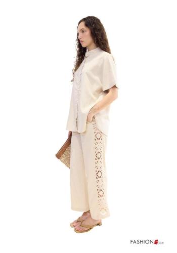 Embroidered Linen Trousers - ph 2