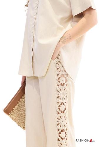 Embroidered Linen Trousers - ph 3