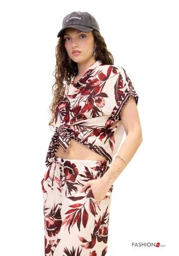 Floral Shirt with knot - ph 2