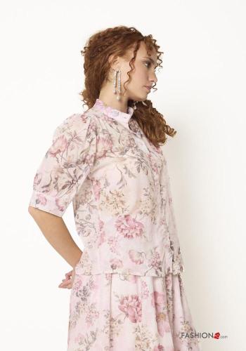 Floral short sleeve Cotton Shirt - ph 2
