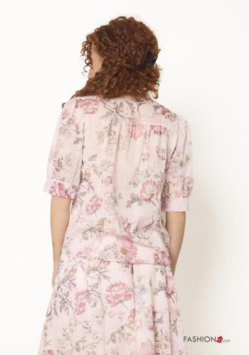 Floral short sleeve Cotton Shirt - ph 3