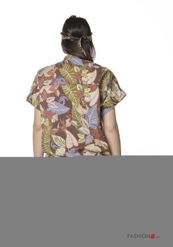 Camisa de Algodón Estampado Floral - ph 3