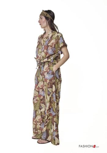 Pantalones de Algodón Estampado Floral - ph 2