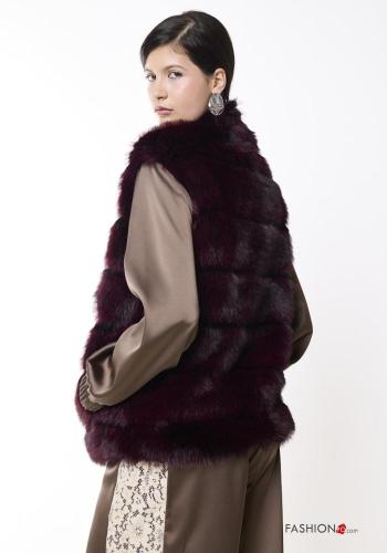 faux fur sleeveless Gilet - ph 4