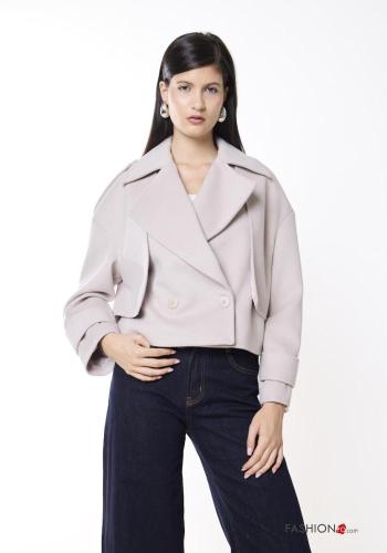 double-breasted mini Coat - ph 2