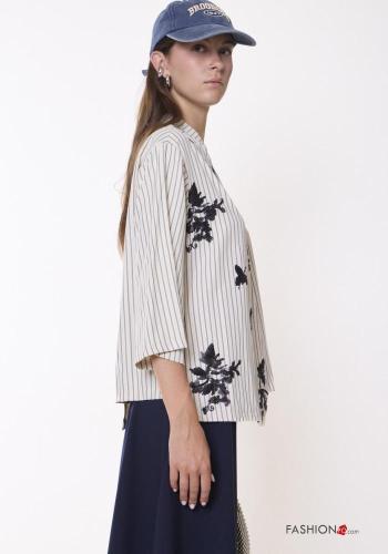 Camicia asimmetrico Fantasia ricamata - ph 4