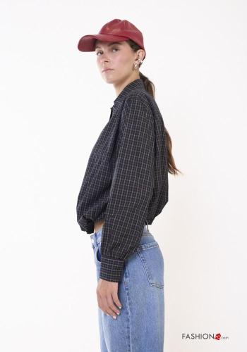 Camicia in Cotone Crop con elastico - ph 3