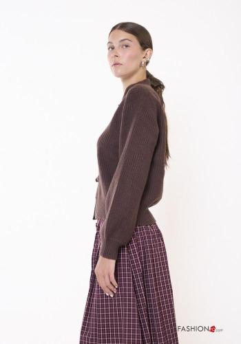 Cardigan in Misto Lana con nodo - ph 2
