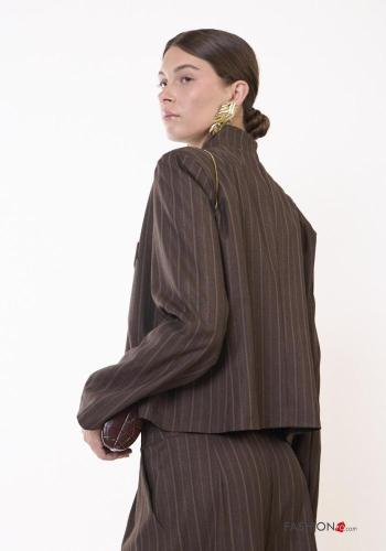 Giacca Fantasia righe con bottoni - ph 4