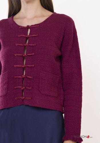 Cardigan in Misto Lana con nodo - ph 2