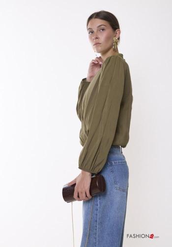 Blusa scollo a V con elastico - ph 2