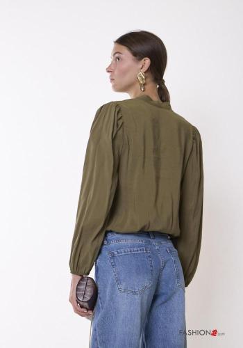 Blusa scollo a V con elastico - ph 3