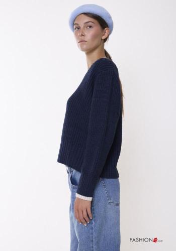 Jersey de Mezcla de Lana con cuello en v - ph 2